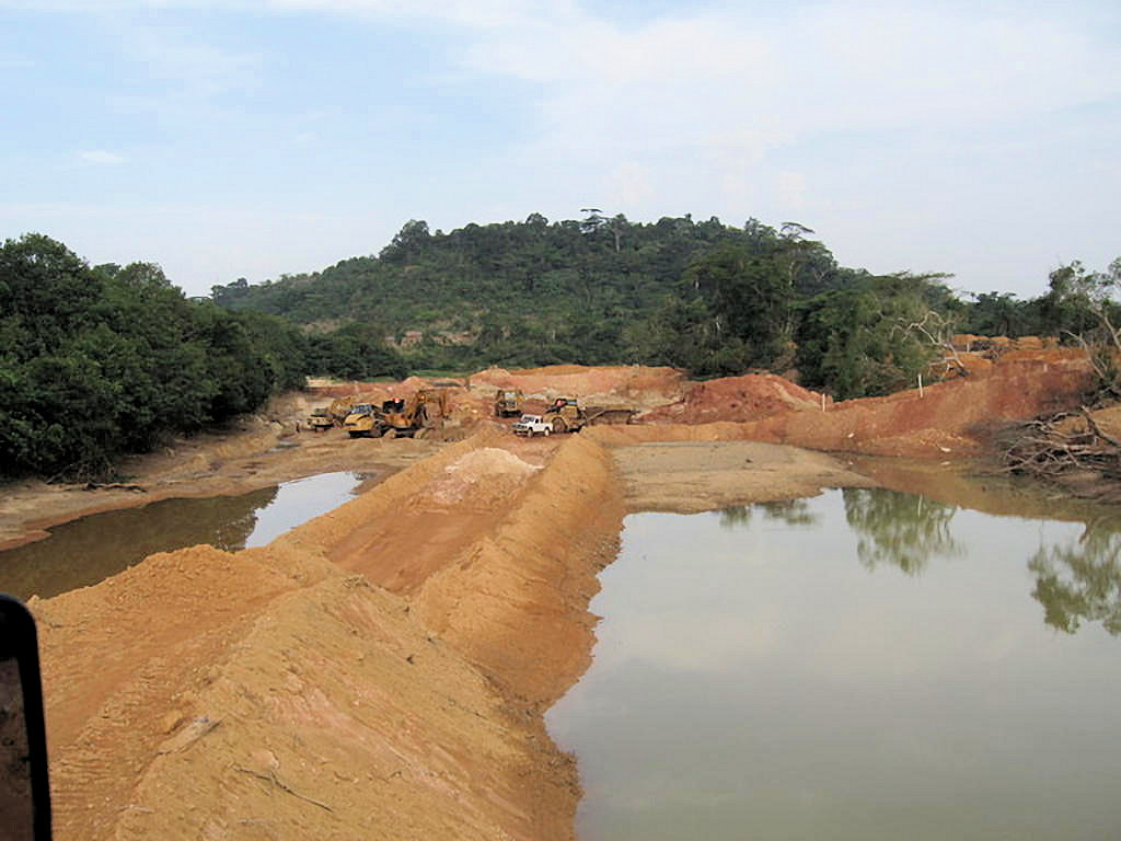 River diversion Sierra Leone